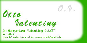 otto valentiny business card